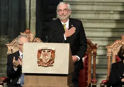 Enrique Graue rindió protesta como rector de la UNAM para el periodo de 2019 – 2023. Foto: Notimex