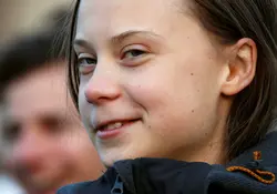La pequeña activista Greta Thunberg ahora quiere descansar. Foto: Reuters 
