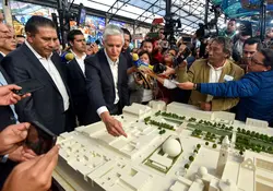 El gobernador del Estado de México presentó el proyecto en el Centro Histórico de Toluca. Foto: Cuartoscuro 