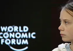 La pequeña activista Greta Thunberg hizo un llamado a la élite económica y política en el Foro Económico Mundial. Foto: Reuters