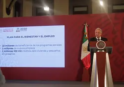 Crear 2 millones de empleos en 9 meses, reitera López Obrador
