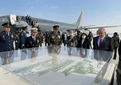 El presidente López Obrador acudió a la inauguración de la base aérea del nuevo aeropuerto Felipe Ángeles en Santa Lucía. Foto: Cuartoscuro 
