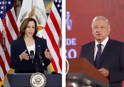 López Obrador y vicepresidenta Kamala Harris tendrán reunión virtual. Foto: Reuters / Especial