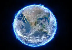 El núcleo interno de hierro sólido de la Tierra, está creciendo más rápido en un lado que en el otro. Foto: Pixabay.