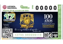 El rector de la UNAM, Enrique Graue, develó el billete conmemorativo que se pondrá en circulación a nivel nacional. Foto: *UNAM