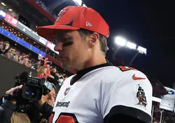 Tom Brady, de 44 años, dijo que todavía no ha tomado una decisión sobre una posible retirada de la NFL. Foto: AFP.