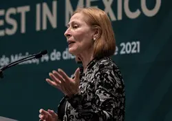 Tatiana Clouthier, secretaria de Economía, dijo que México no sería rehén de quien quiera utilizar al comercio como una medida política. Foto: Cuartoscuro.