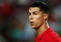 Cristiano Ronaldo en un partido con la selección de Portugal 