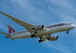 Avión de la aerolínea Qatar Airways 