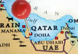 Mapa de ubicación de Qatar