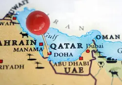 Qatar en un mapa 