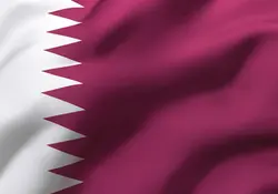 Bandera de Qatar con movimiento del viento