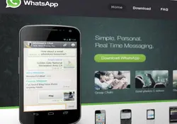 Ventana de computadora con WhatsApp