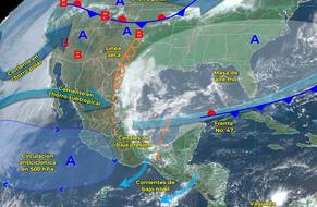 Mapa del clima en México el 23 de abril