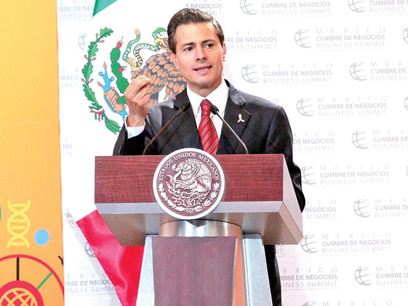 El presidente de México, Enrique Peña Nieto, dijo que el país no es el mismo de hace tres años en crecimiento. Foto: Quetzalli González