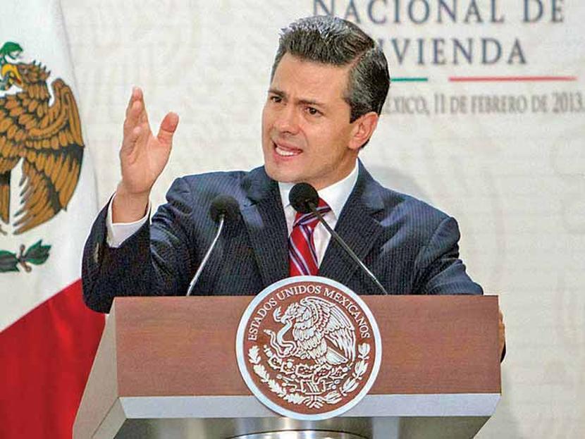 El presidente Enrique Peña Nieto, presentó un nuevo plan de vivienda. Foto: Notimex 