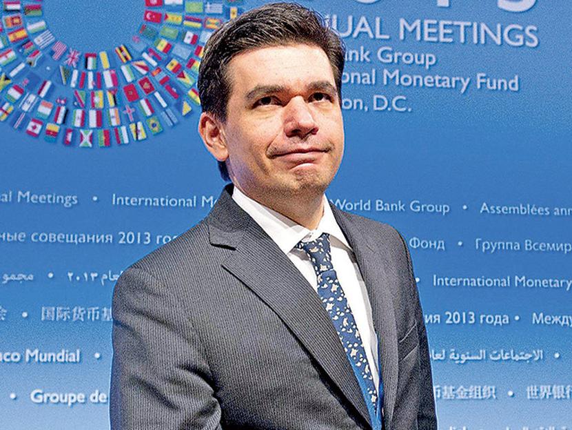 Fernando Aportela participó en la reunión anual del Fondo Monetario Internacional y el Banco Mundial. Foto: AFP
