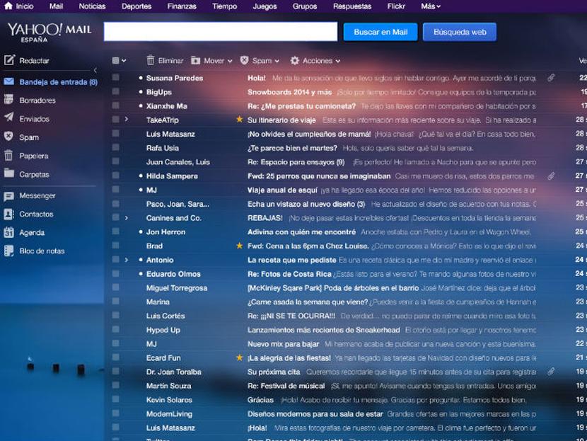 Con 100 millones de usuarios en el mundo, el servicio de Yahoo Mail busca renovarse con nuevas características. Foto: Especial