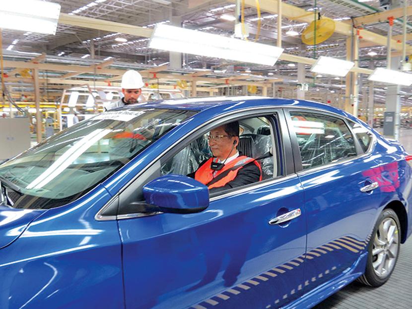 El modelo Nissan Sentra fue elegido como primer modelo a producirse en la nueva planta armadora de Aguascalientes. Foto: Especial