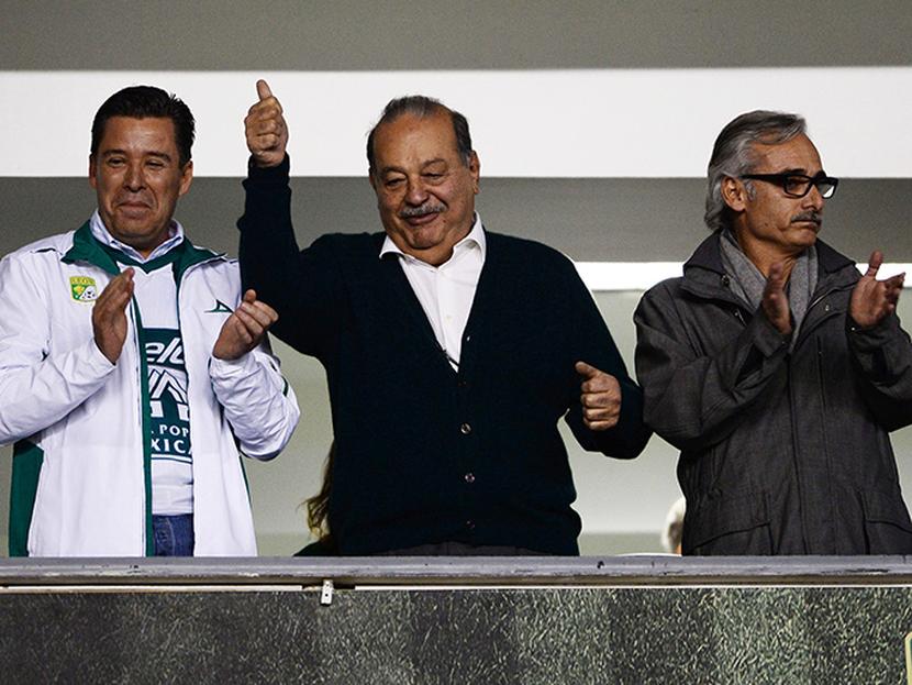 El presidente del Club León, Jesús Martínez Murguía confirmó el miércoles la presencia del Slim en el palco asignado a la directiva esmeralda. Foto: Mexsport