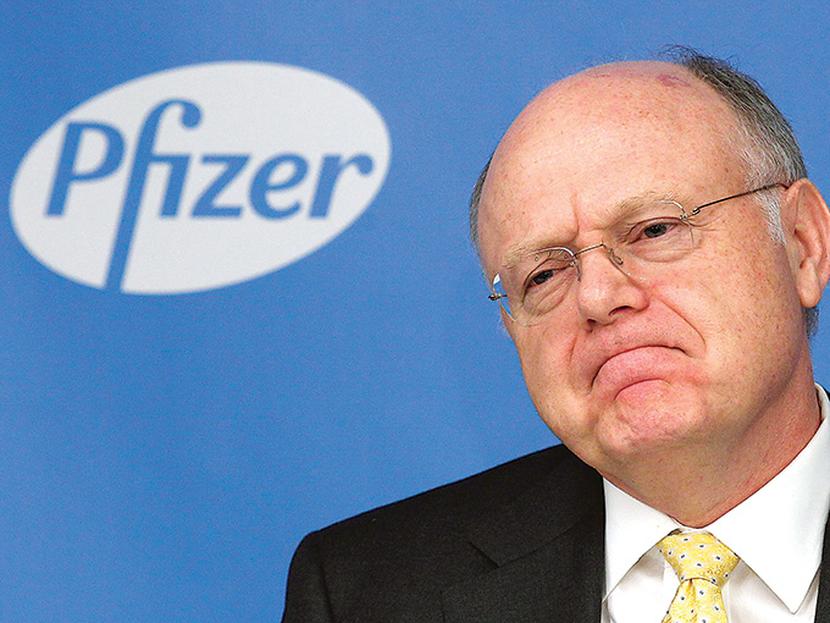 En sus discursos, Ian C. Read, presidente de Pfizer, no ocultó que la eventual compra permitiría a la empresa pagar menos impuestos en Estados Unidos, lo que levantó más de una ceja.  Foto: Reuters