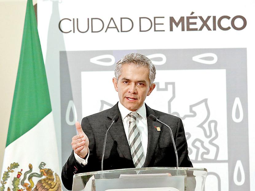 Miguel Ángel Mancera, jefe de Gobierno del Distrito Federal.