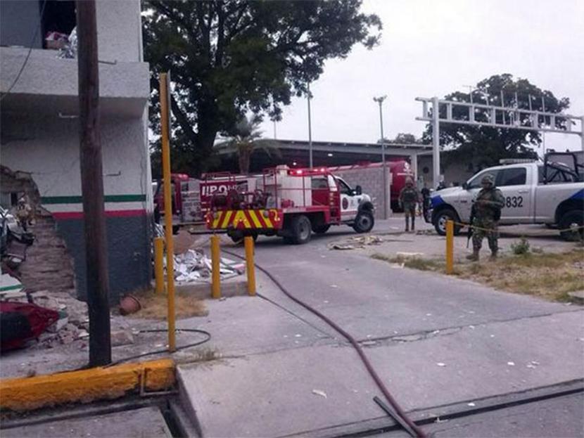 SAT apoyará a víctimas de explosión en aduana de Coahuila. Foto Especial