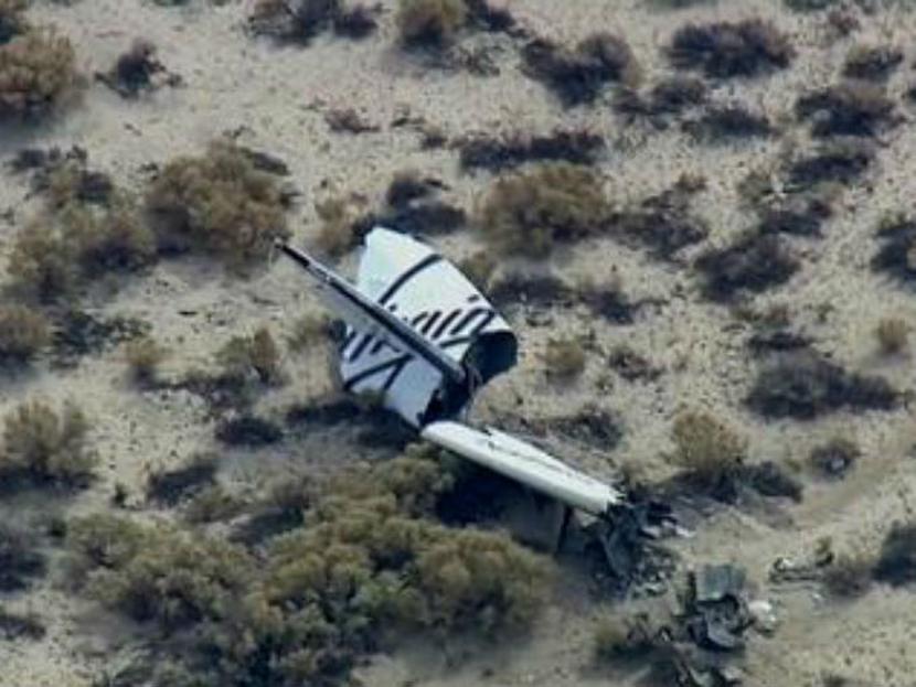 Los restos de la nave ya han sido localizados en el desierto californiano. Foto: @NewsBreaker