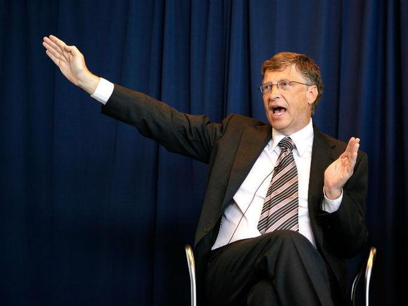 Bill Gates no es perfecto pues no sabe hablar otro idioma ademas del inglés. Foto: Thinkstock