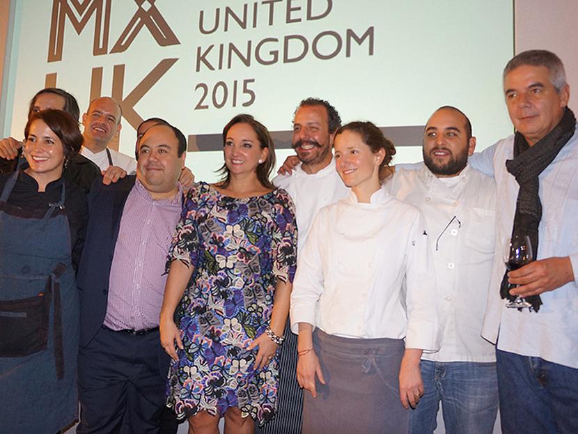 La titular de Sectur, Claudia Ruiz Massieu asistió a la inauguración del festival culinario en Reino Unido. Foto: Notimex