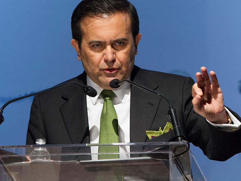 El secretario de Economía, Ildefonso Guajardo comentó que en el caso de México, se tiene la ventaja de que gracias a la tecnología e investigación, hay nuevas fuentes de energía con petróleo y gas. Foto: Archivo Cuartoscuro