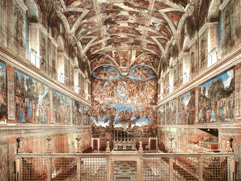 La Capilla Sixtina es una de las obras más importantes de la historia de la humanidad, fue un encargo encomendado por el Papa Julio II a Miguel Ángel. Foto: Especial