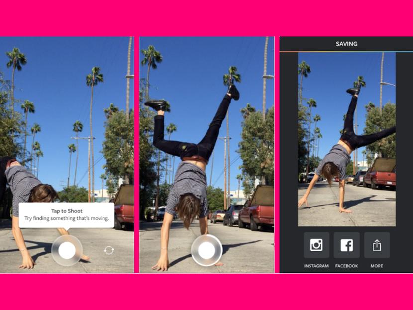 Instagram lanzó una aplicación que convierte imágenes en vídeo. Foto: Instagram