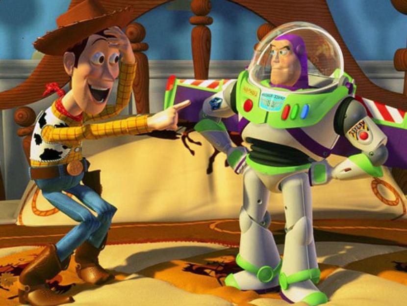 Puesto que la tecnología no estaba tan desarrollada para hacerlo, el director decidió filmar una película de juguetes, pues la animación de ese tiempo daba una textura parecida al plástico. Foto: Pixar.