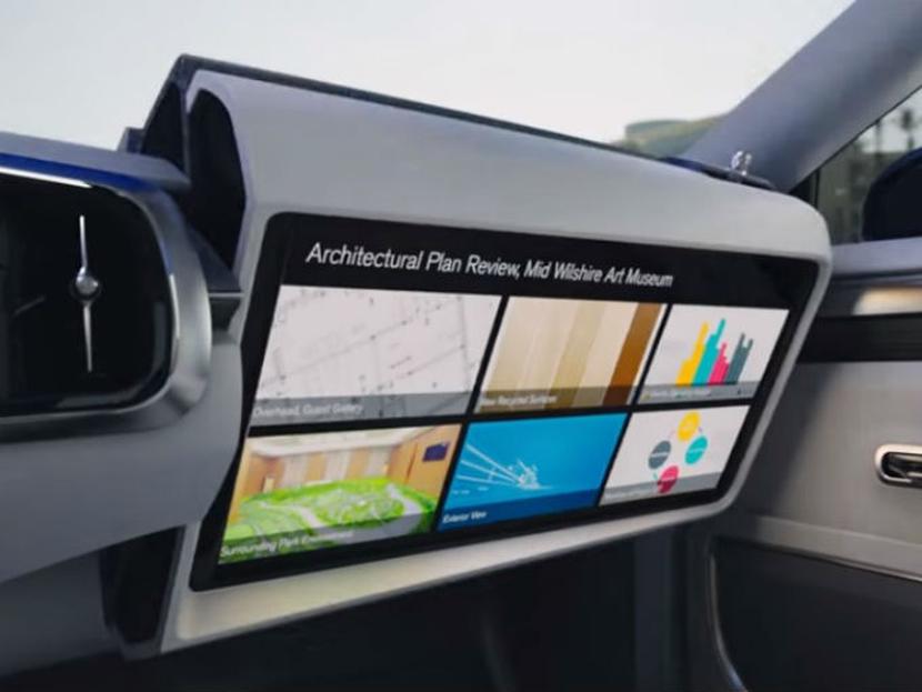 Muy en línea con la tendencia del uso de pantallas y contenidos en streaming, los autos autónomos de Volvo incluirán una pantalla en el asiento del copiloto. Foto: Especial