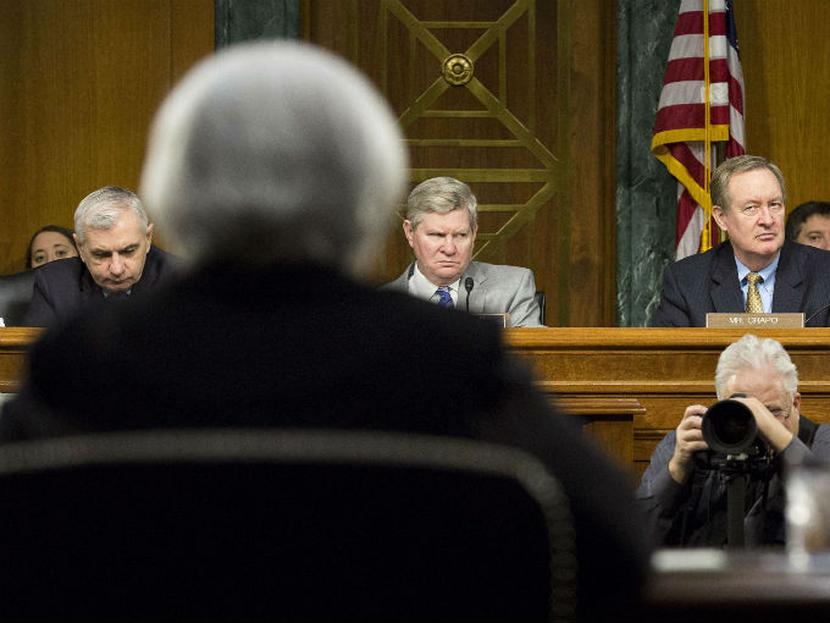 La presidenta de la Reserva Federal, Janet Yellen, testifica ante el Congreso. Foto: Reuters