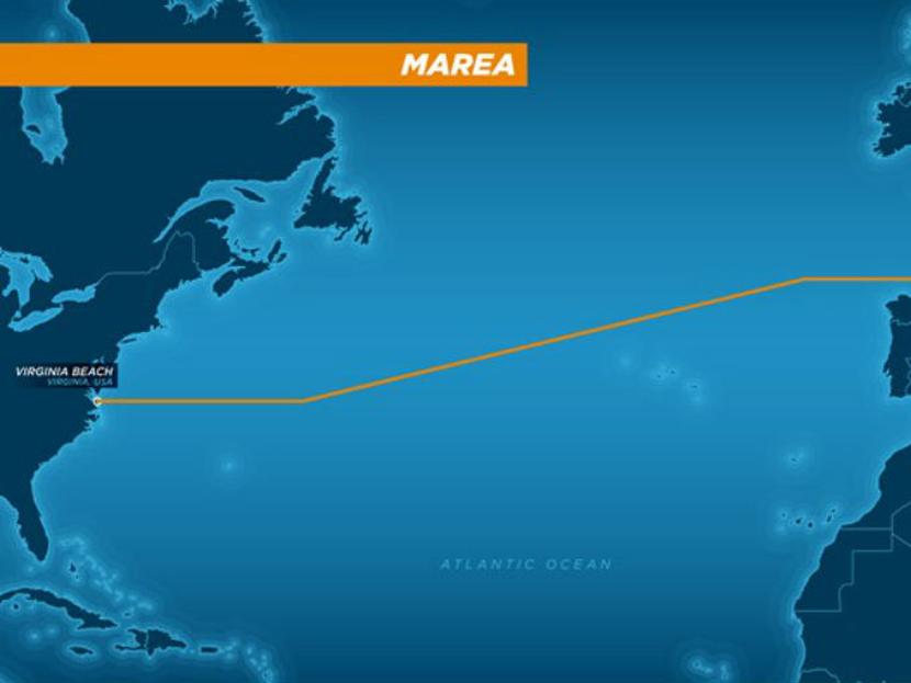 El cable atravesará el océano atlántico. Foto: Microsoft.