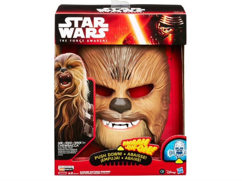 La máscara del Wookiee se agotó en todas las grandes cadenas de tiendas de Estados Unidos. Foto: Disney.