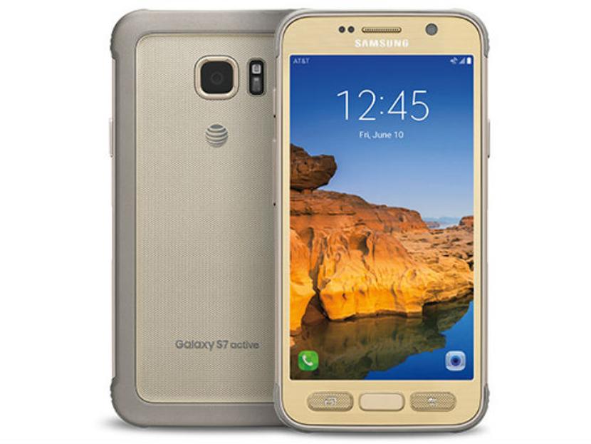 Probablemente este teléfono no se lleve el premio al mejor diseño, pero el Galaxy S7 Active de Samsung podría ser uno de los smartphones más resistentes del mundo. Foto: AT&T.
