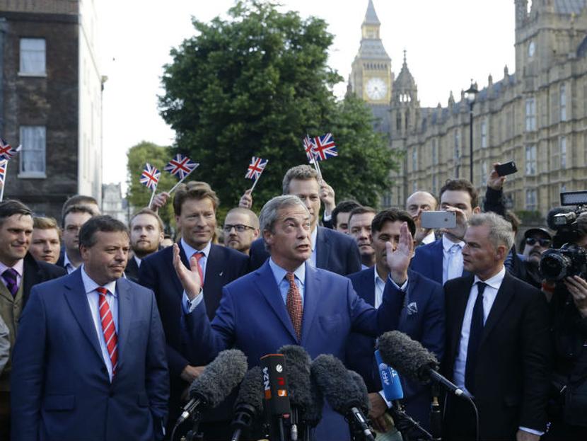 Nigel Farage, líder del Partido de la Independencia de Reino Unido (UKIP). Foto: AP