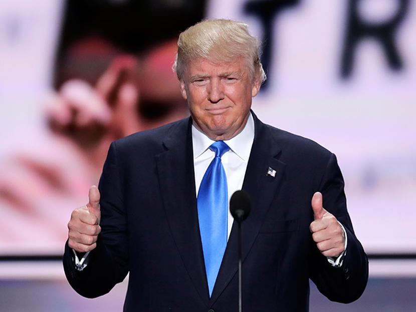 Trump aseguró su candidatura tras derrotar a 16 rivales. Foto: Reuters