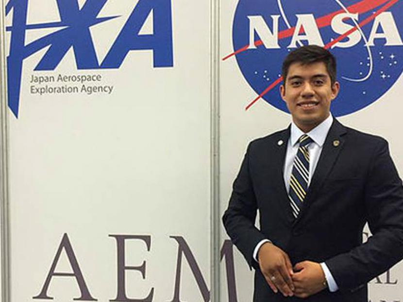 El mexicano Yair Israel Piña López, quien a sus 20 años se convirtió en el investigador más joven de la  NASA. Foto: Notimex.