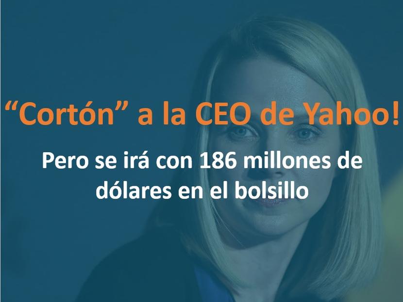 La CEO depondrá de su cargo cuando Verizon complete la compra de Yahoo! Foto: Archivo