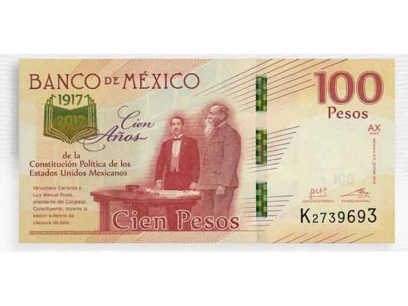 Alertan sobre la circulación de billetes conmemorativos falsos. Foto: Banco de México