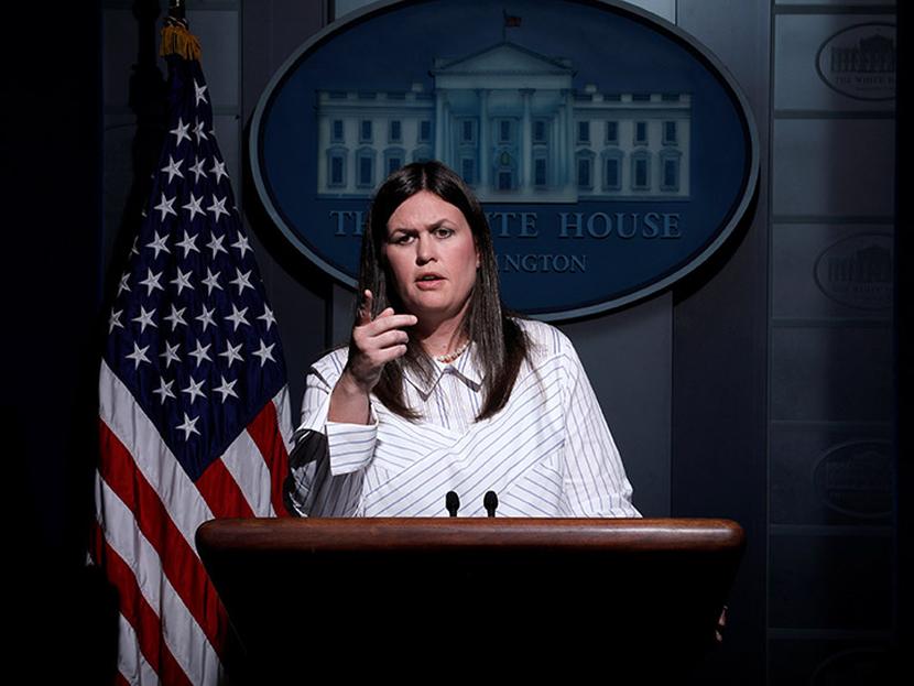 Sarah Huckabee Sanders, hasta ahora portavoz adjunta de la Casa Blanca, será la próxima jefa de prensa del Ejecutivo. Foto: Reuters