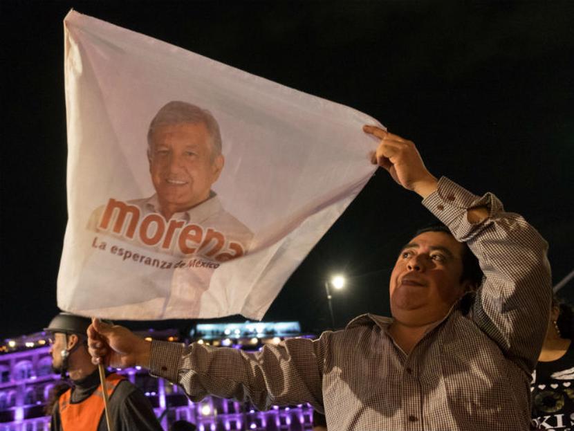 Andrés Manuel López Obrador, de la Coalición Juntos Haremos Historia, encabezada por el partido Morena es el ganador de las elecciones presidenciales de este 2018. Foto: Cuartoscuro