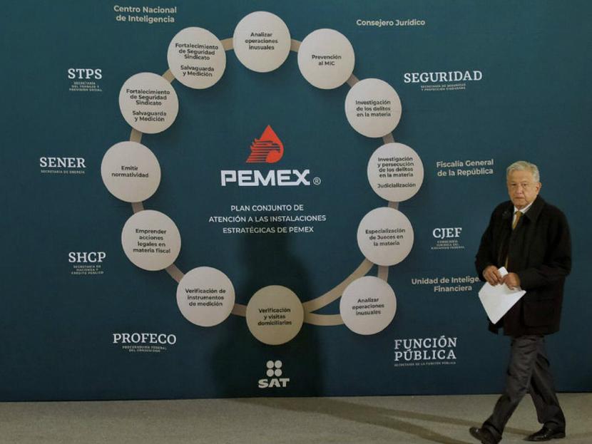 La reducción del robo de combustible a Pemex, entre el 21 y el 25 de diciembre, pasó de 43 mil barriles diarios hurtados a 19 mil barriles. Foto: Cuartoscuro.