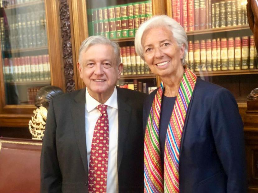 La directora del Fondo Monetario Internacional pidió a las autoridades mexicanas aplicar políticas para fortalecer el crecimiento económico inclusivo. Foto: Twitter @Lagarde