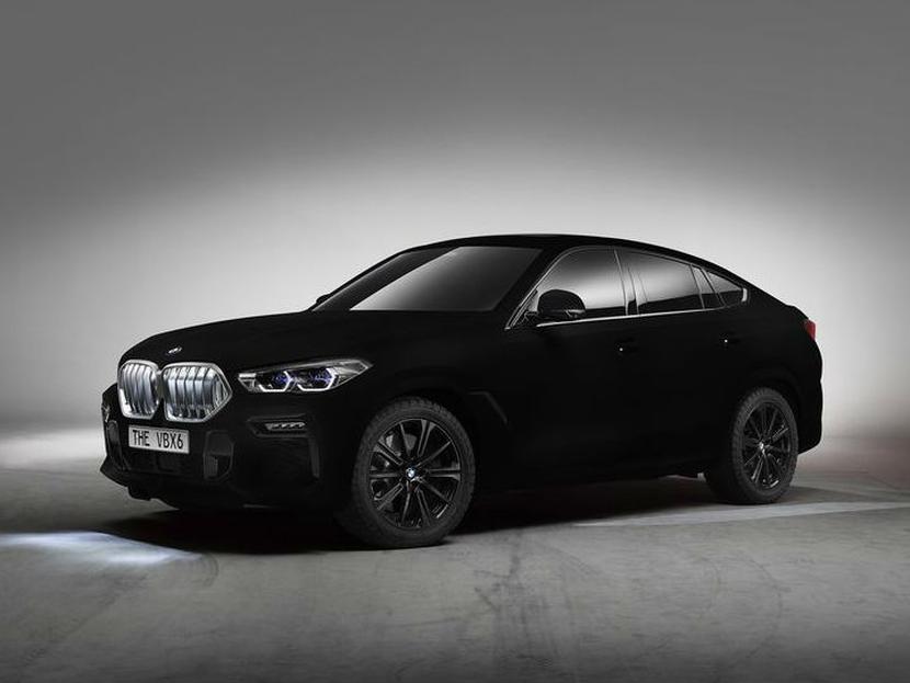 BMW presentará en septiembre, en el Frankfurt Motor Show, la SUV X6, la cual, está pintado con Vantablack. Foto: BMW