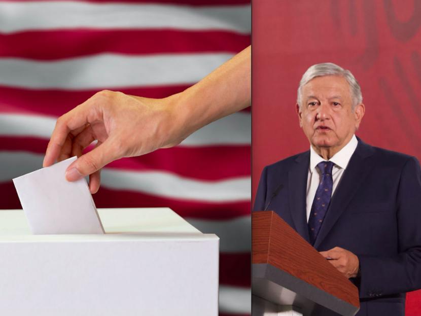 El presidente López Obrador habló acerca de las próximas elecciones por la presidencia de EU. Fotos: iStock / Cuartoscuro 